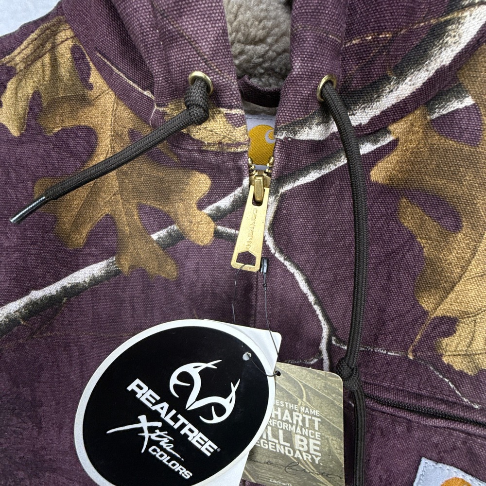 Carhartt Sierra Jacket Sherpa Womens Medium 102309 546 RealTree Camo Purple NWT - Picture 15 of 16